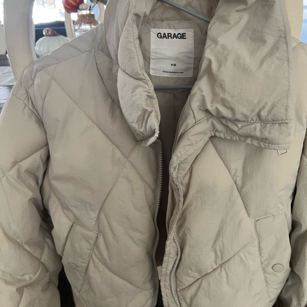 Garage Light Tan Quilted Jacket